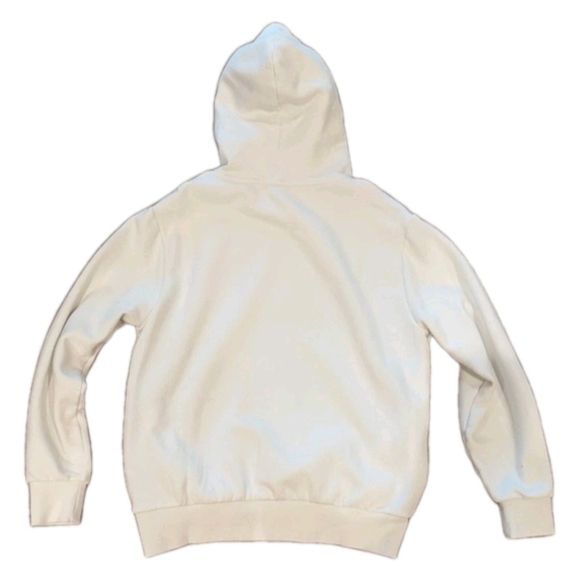 Polo Ralph Lauren White Plaid Patchwork Big Pony Hoodie Sweatshirt Size L - Picture 3 of 5